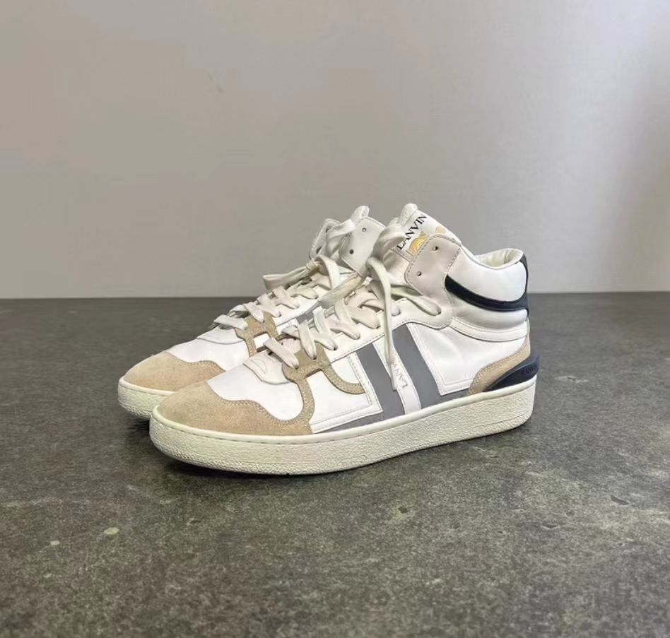 Lanvin Clay Mid Top Sneakers