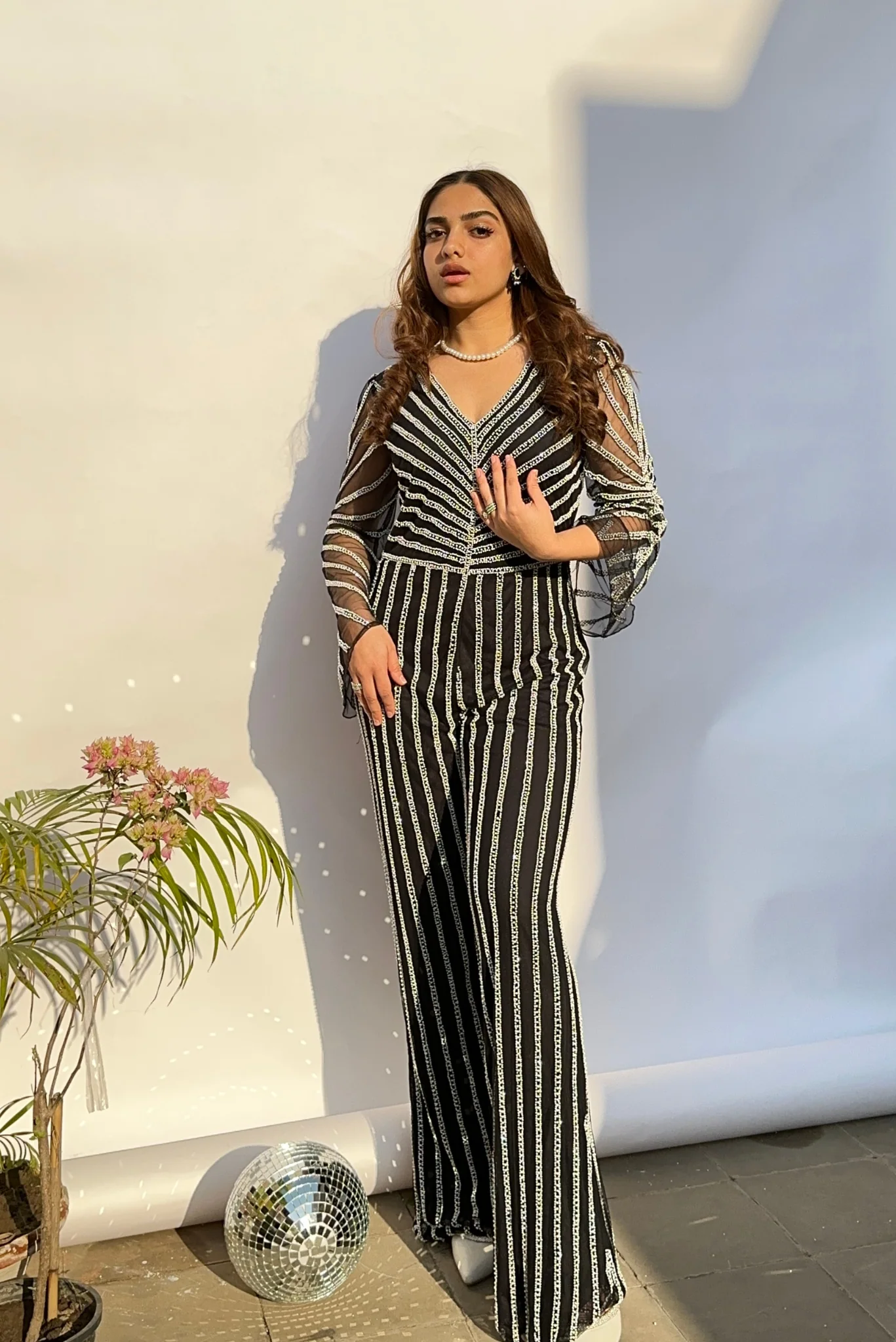 The Sierra Jumpsuit With Bead Work
