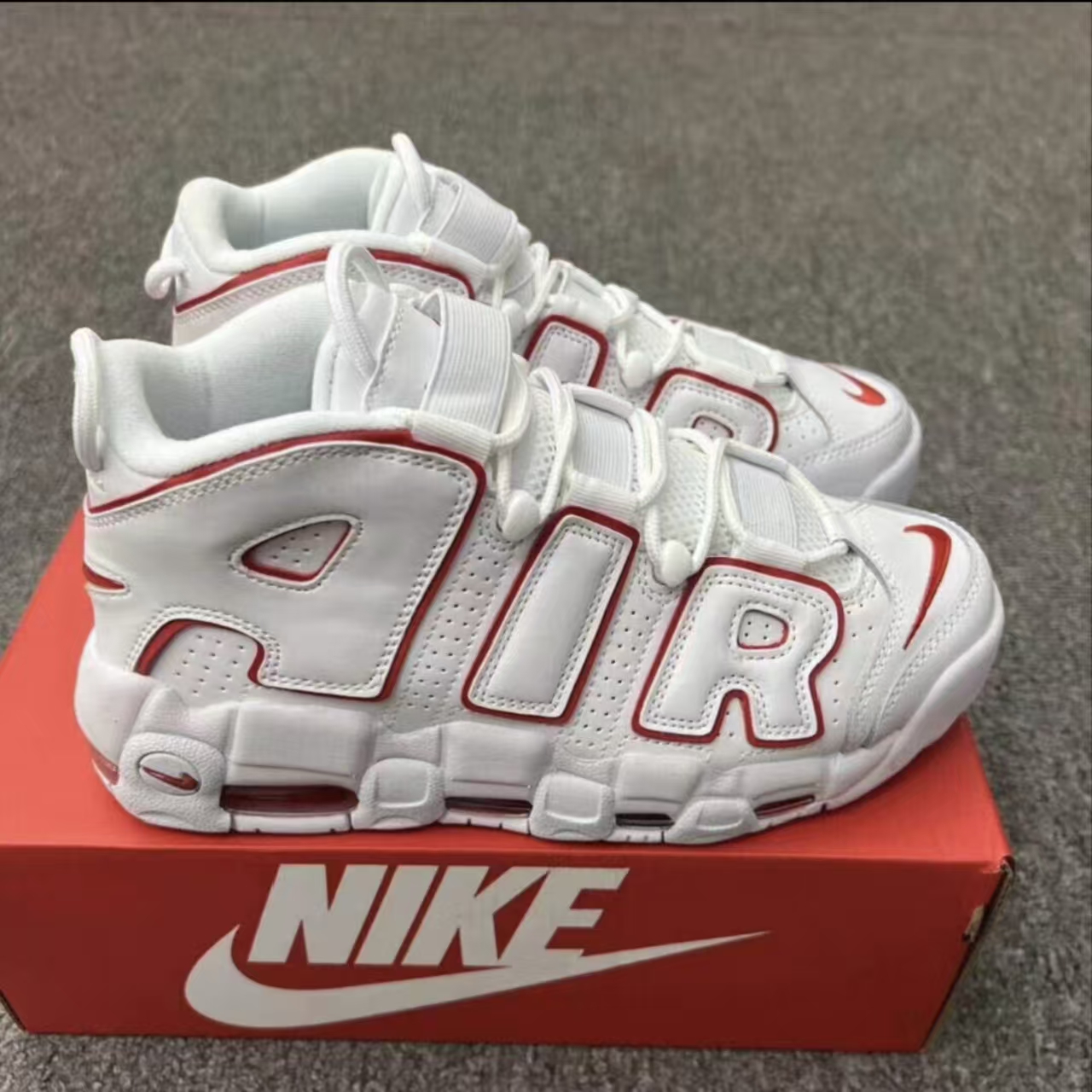 Nike Air More Uptempo White Red