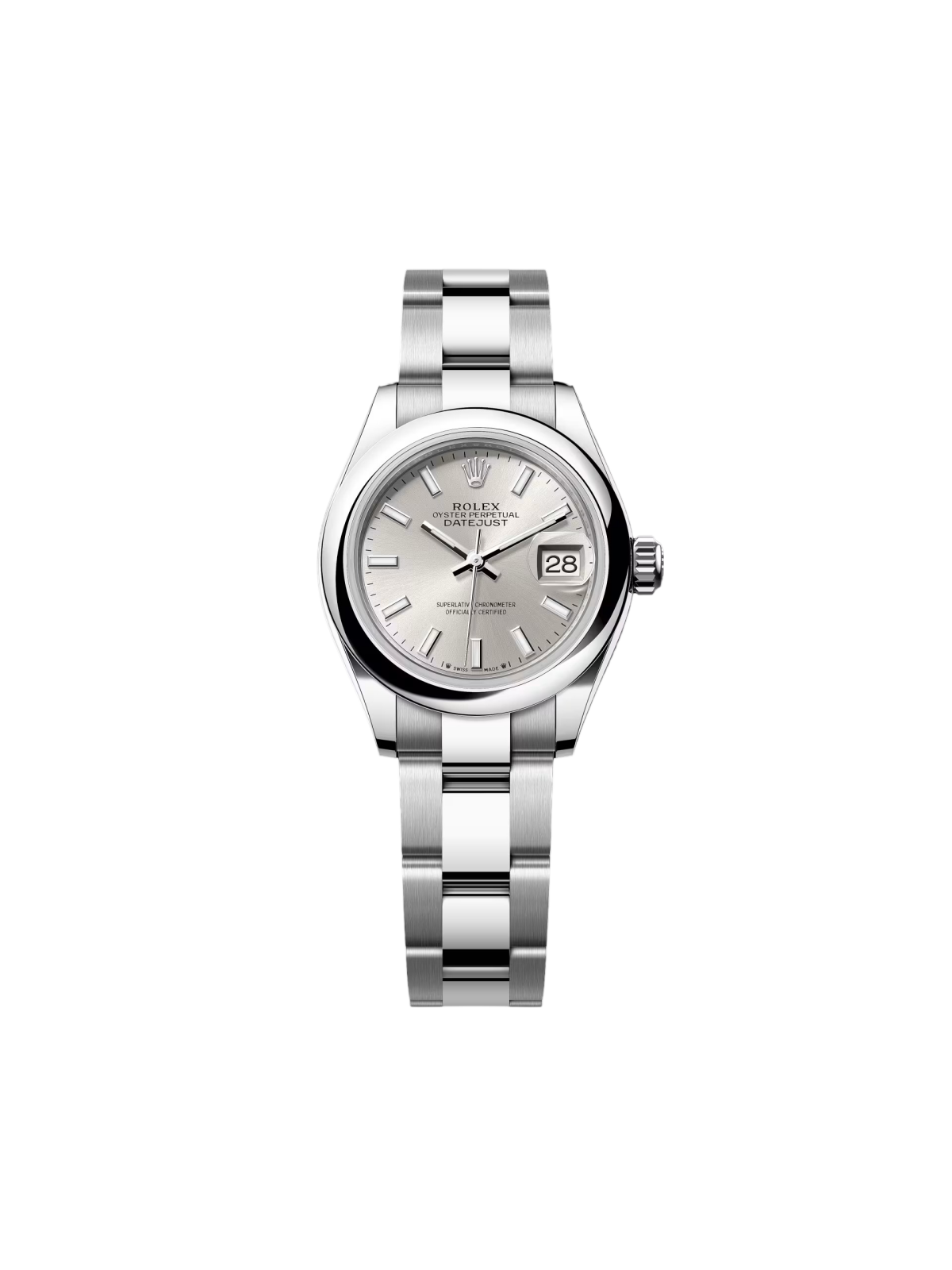 [2026 Mirror Grade]RLX Lady-Datejust 28mm  m279160 Oyster Perpetual Silver Dial Oyster Bracelet