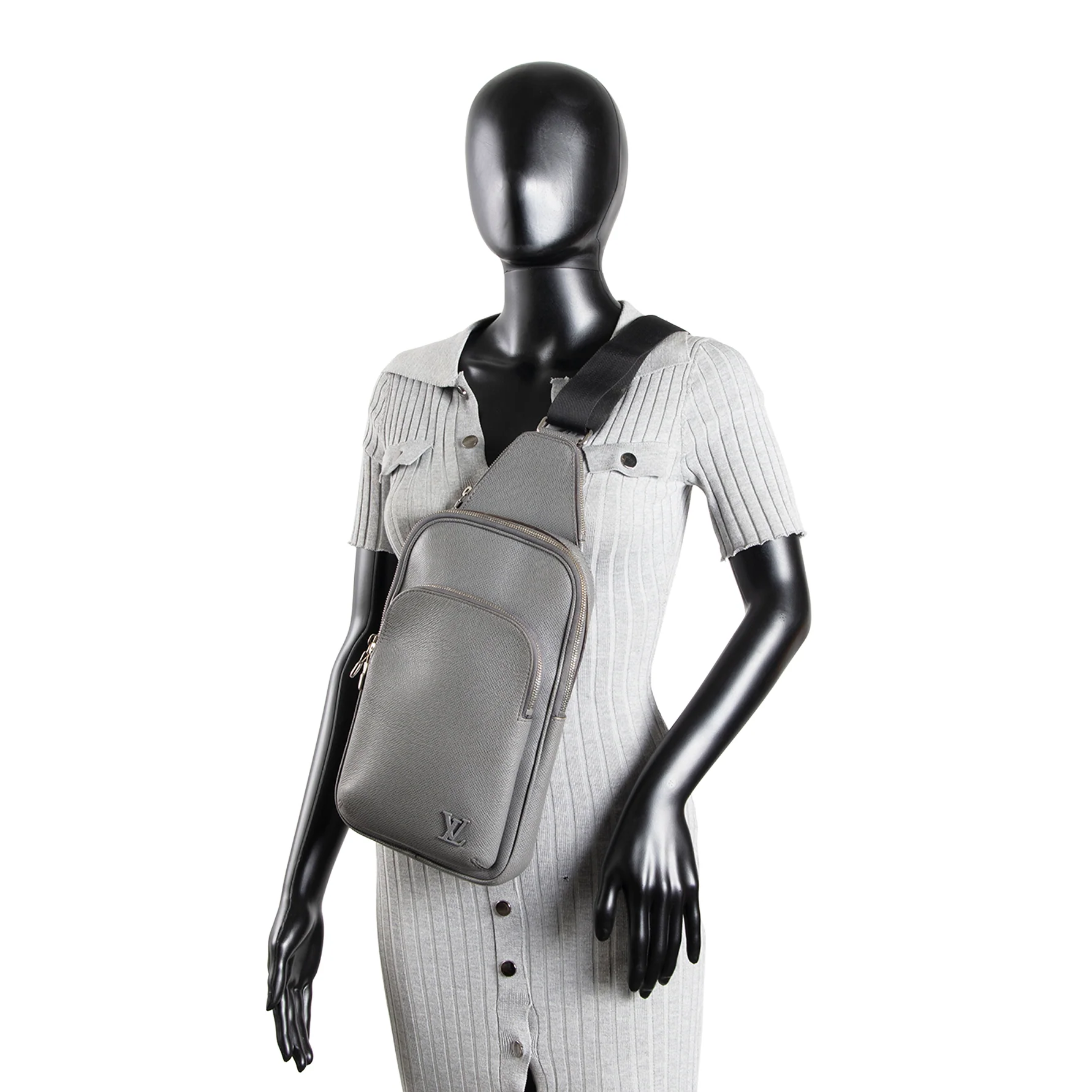 LOUIS VUITTON Taiga Avenue Sling - Gray OUTLET FINAL SALE