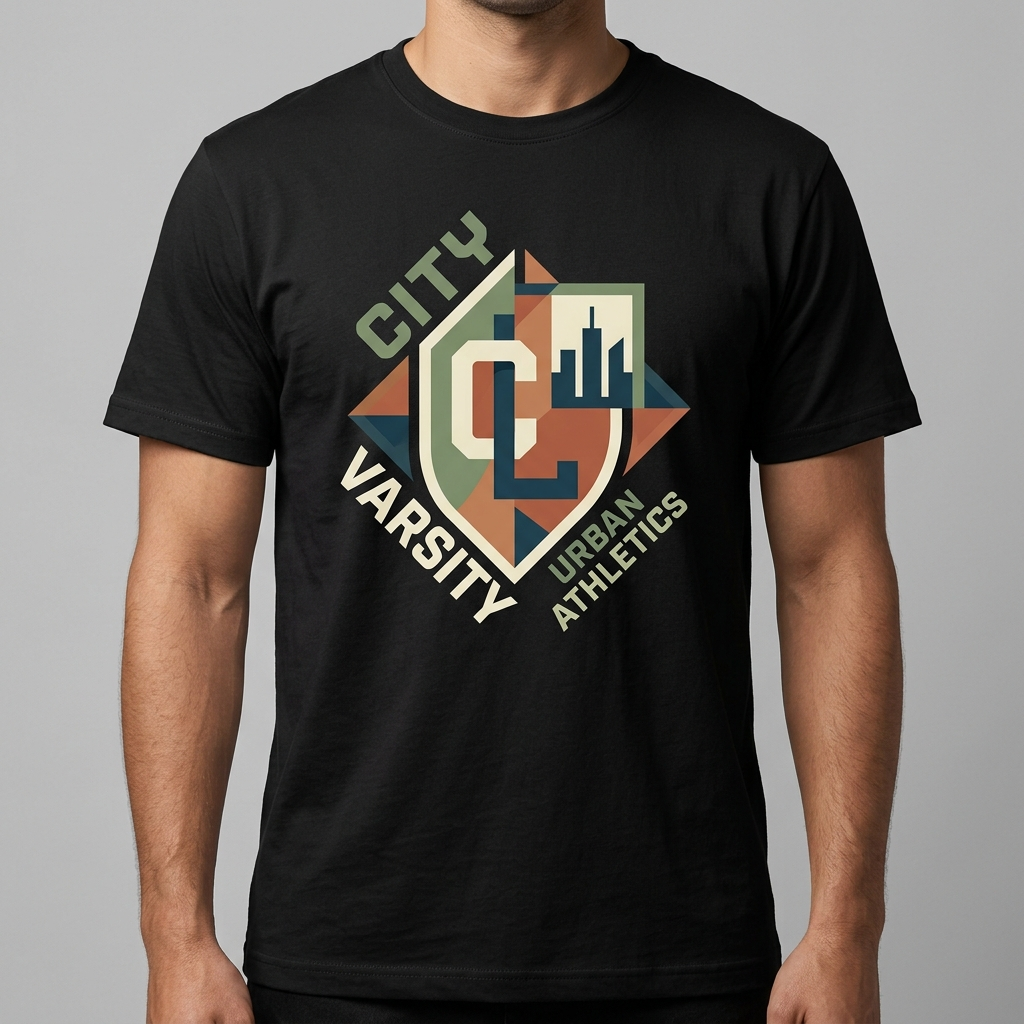 City Varsity Tee, Vintage Athletic Graphic T-Shirt, Unisex Streetwear Shirt CityTee3