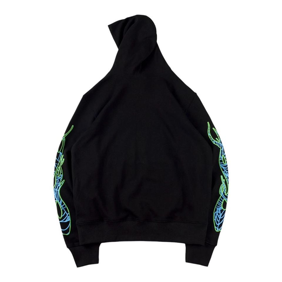 Sp5der 555 Portrait Web Sleeve Hoodie