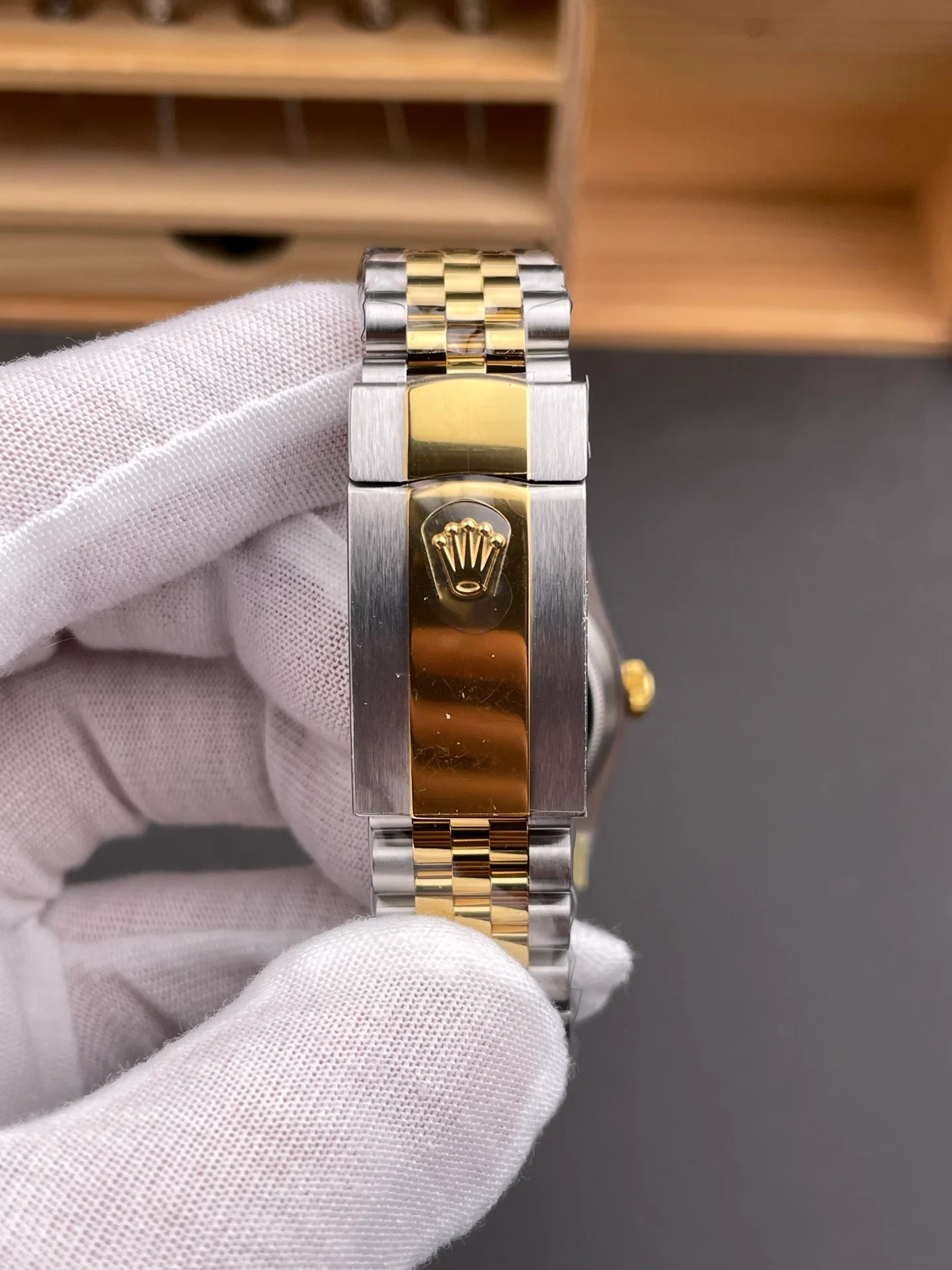 Two-Tone Datejust Black Gold Dial