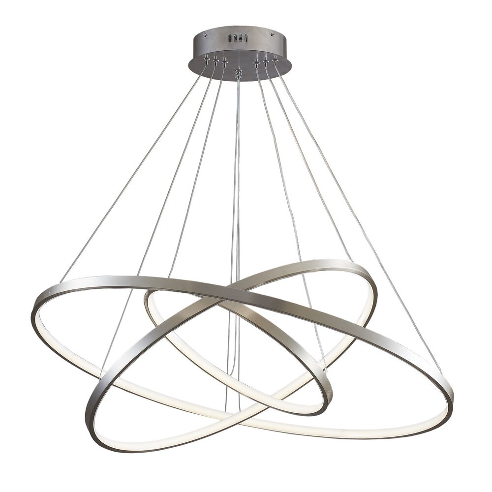 SANICO Lampa wisząca LED Sanico Goldlux Lea 3, 60 W, 4000K, srebrna