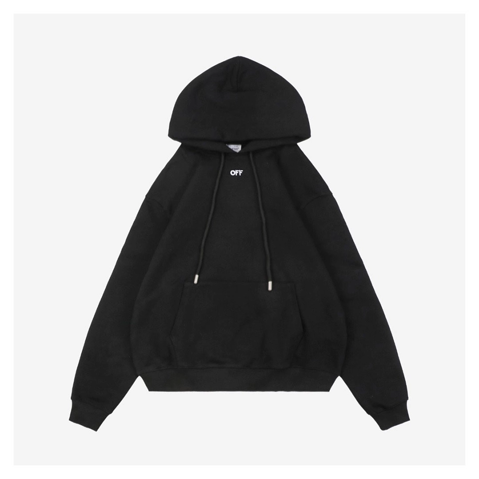 Off-White Tonal Anchor Arrows Embroidered Hoodie