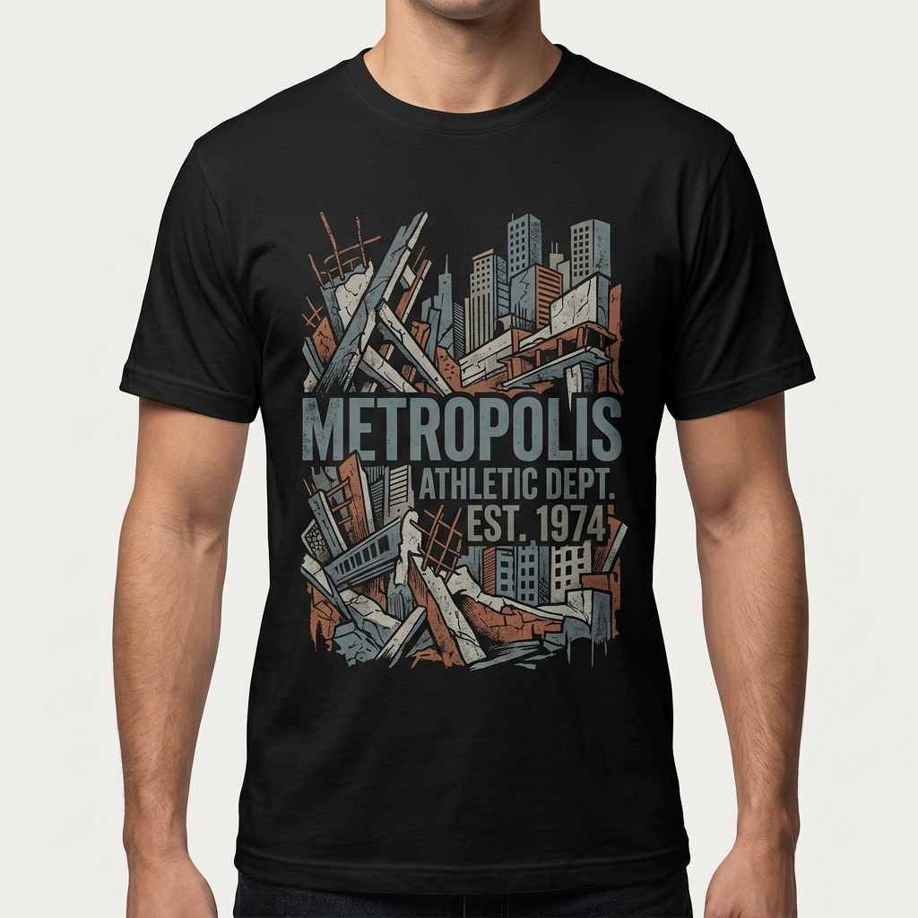 City Varsity Tee, Vintage Athletic Graphic T-Shirt, Unisex Streetwear Shirt CityTee2