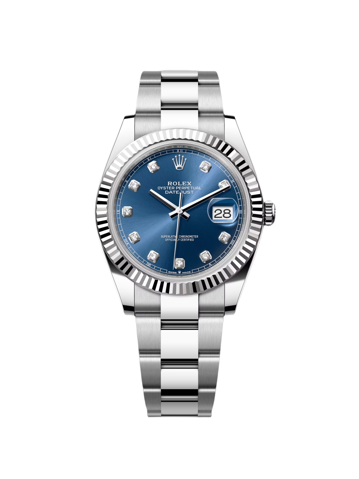 [2026 Mirror Grade]RLX  Datejust 41mm 126334 Blue Diamond Oyster Stainless Steel Mens Watch
