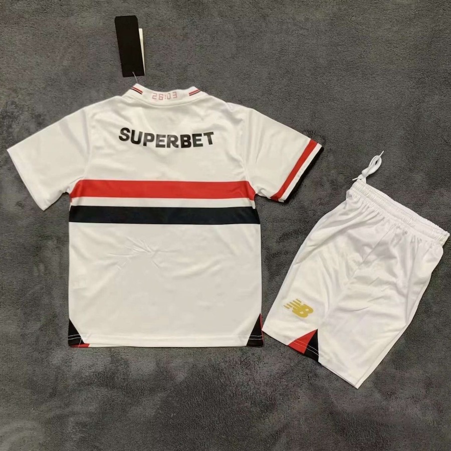 2025-26 Sao Paulo FC Kid Football Kit Home