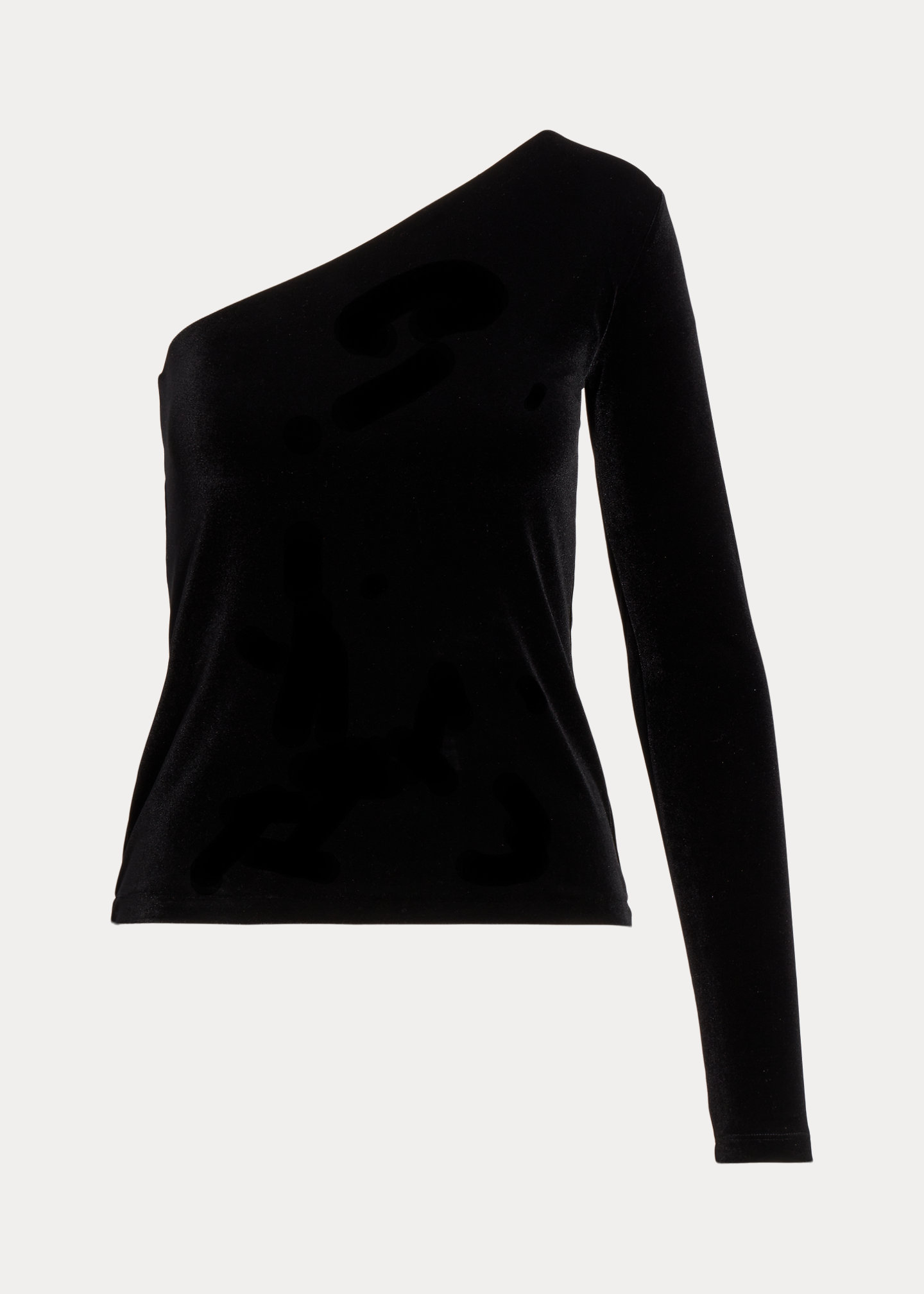 Velvet One-Shoulder Top