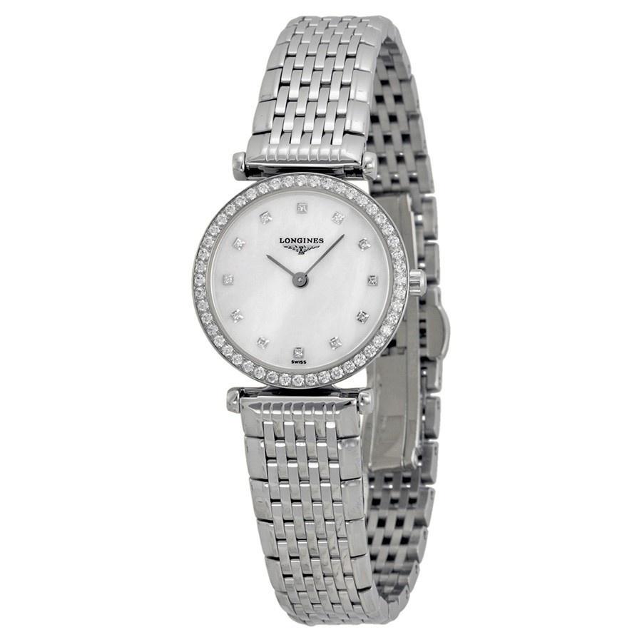 [2026 Mirror Grade]Longines Women's L42410806 La Grandes Classiques Flagship Diamond Stainless Steel Watch