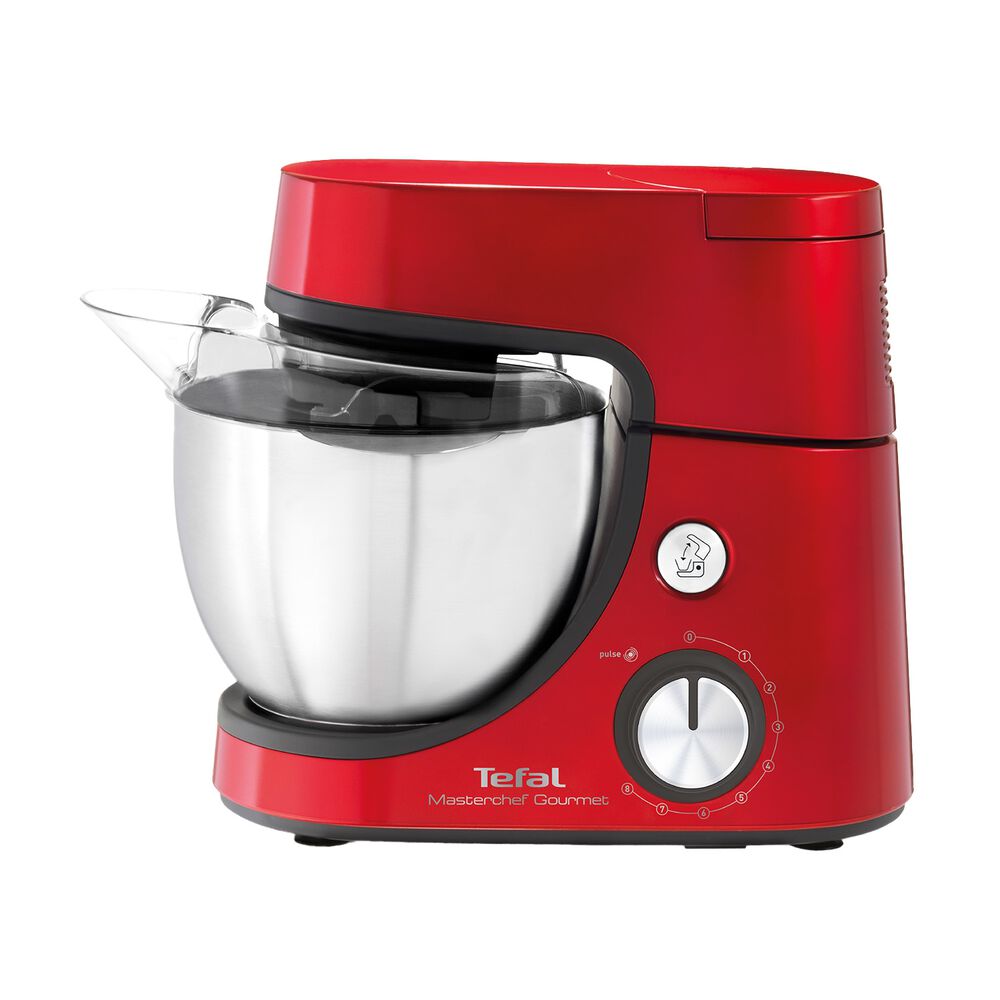 TEFAL Robot planetarny Tefal Masterchef Gourmet, 1100 W, 4,6 l, z akcesoriami, czerwony