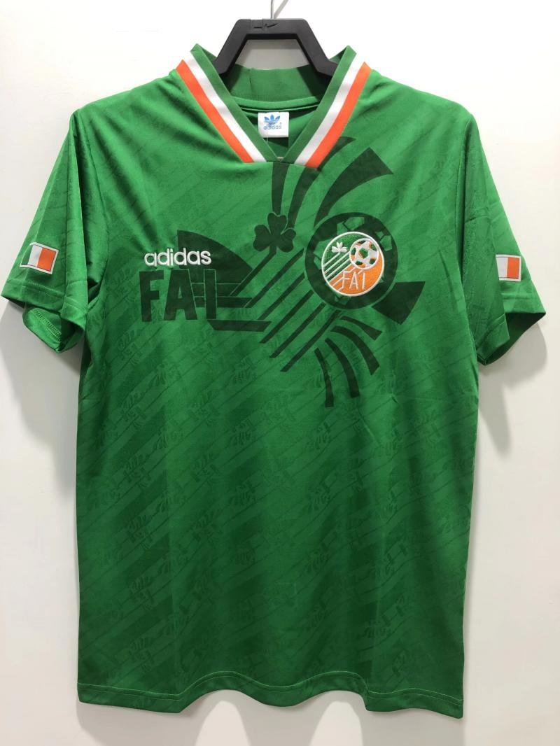 Ireland Retro Soccer Jersey Home Custom Shirt 1994