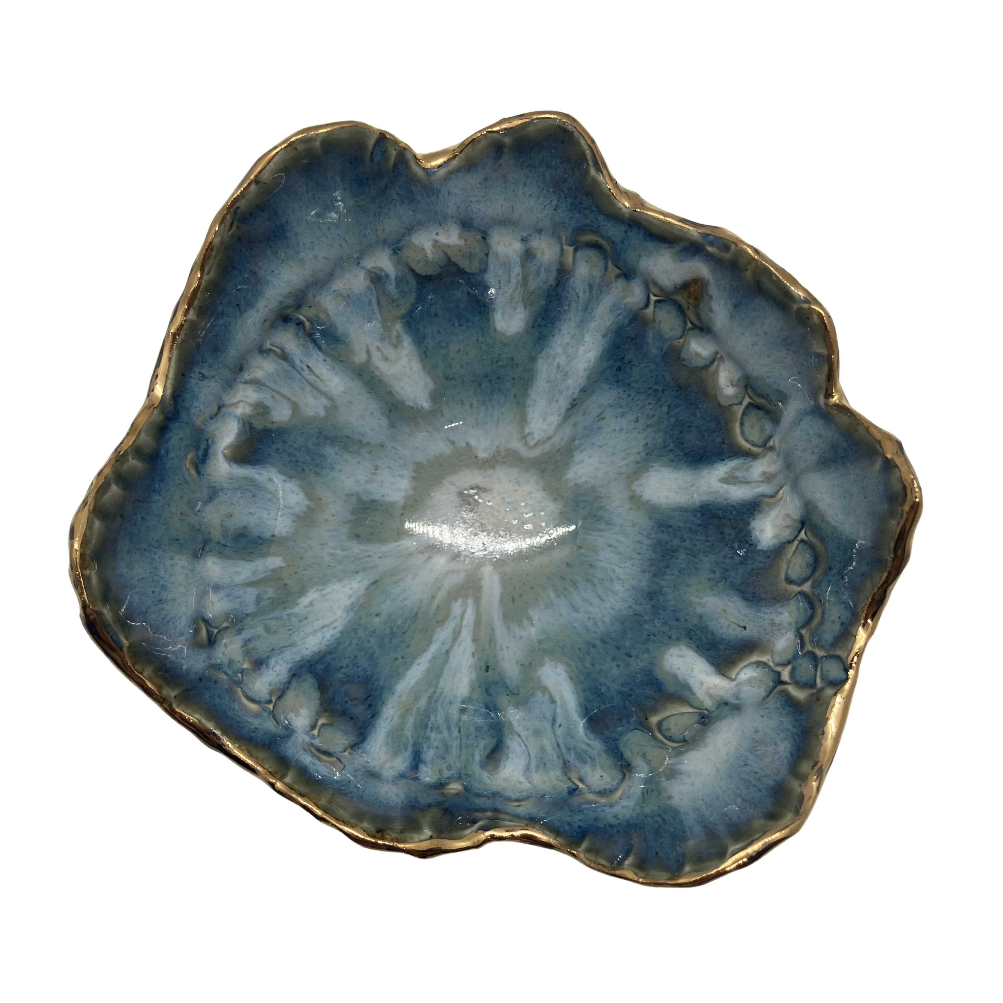 Jessica Colas - Small Wavy Top Bowl with Luster