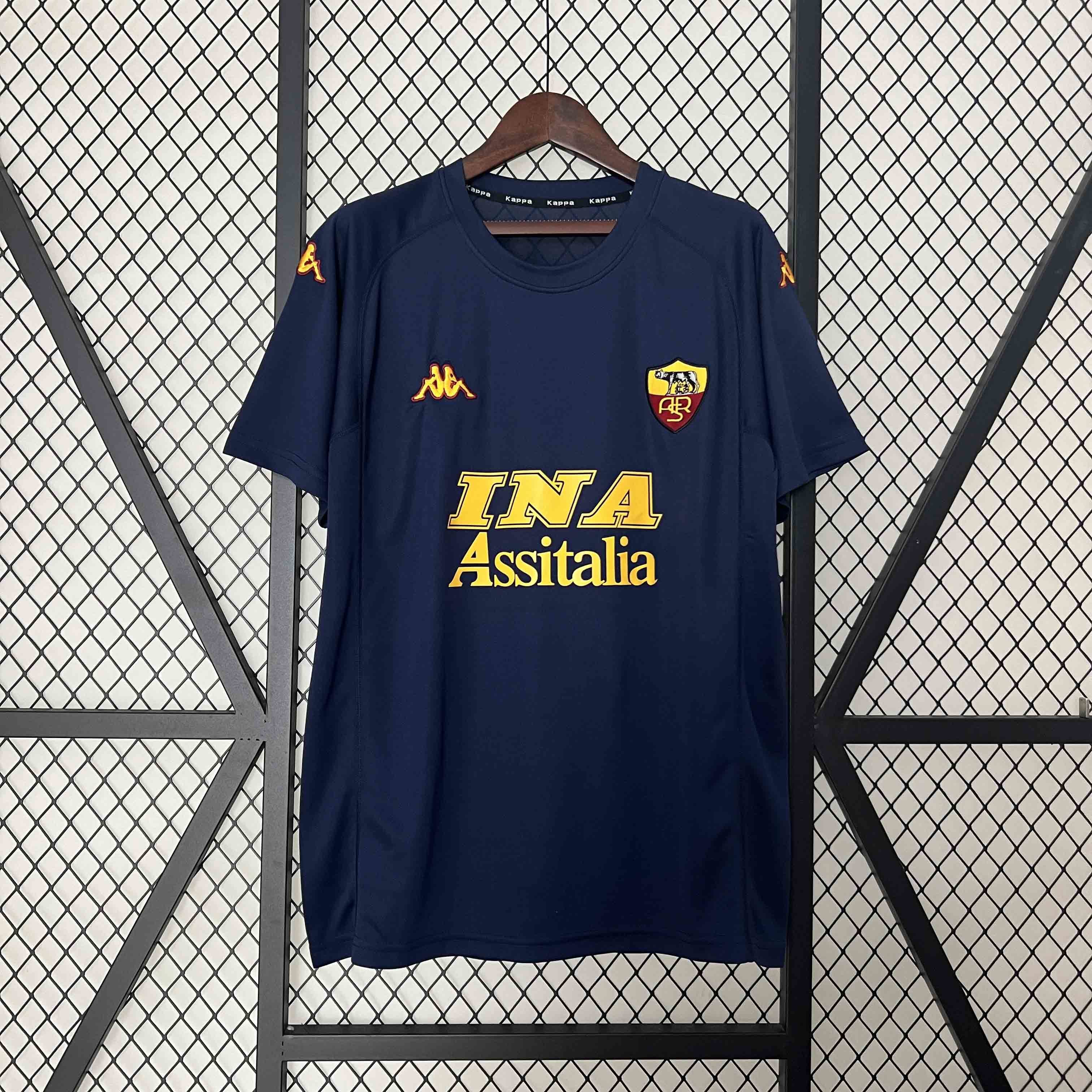 Roma Retro Soccer Jersey Third Away Custom Shirt 2000/01