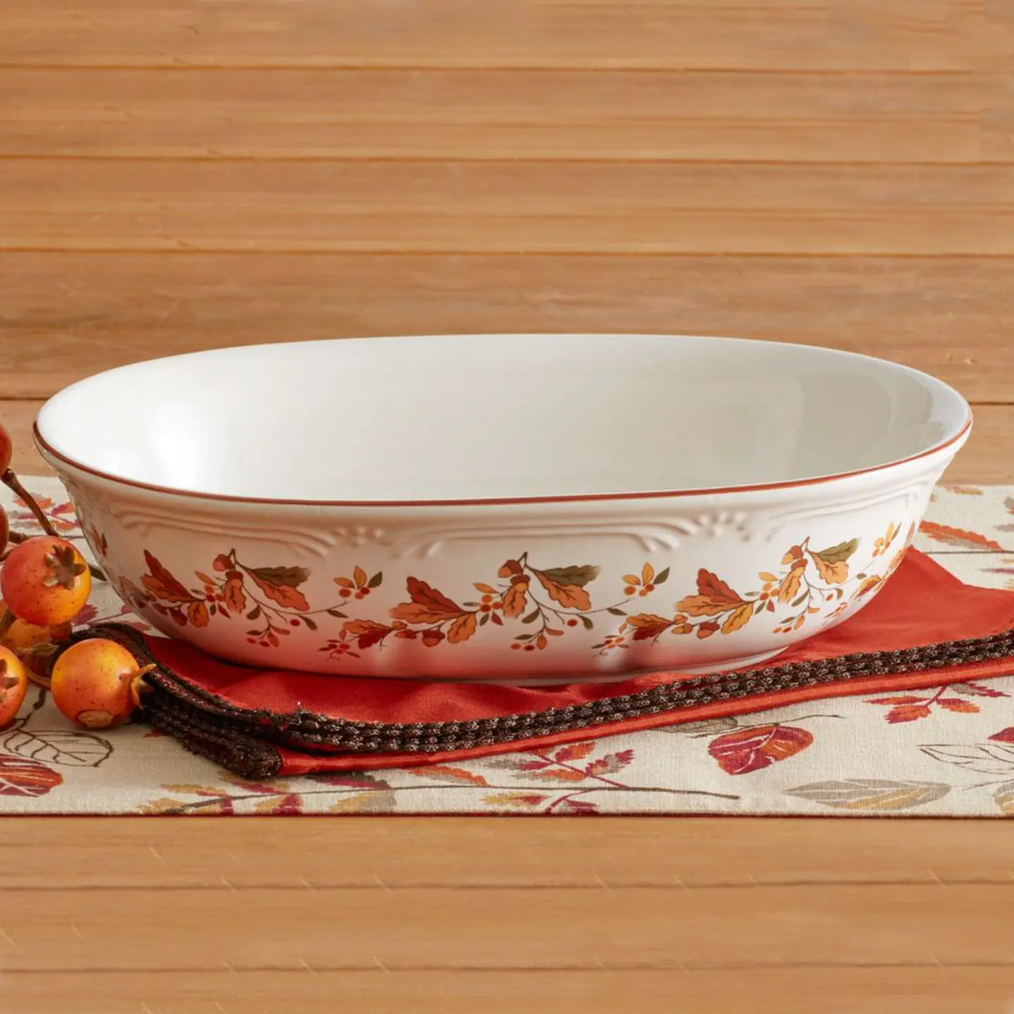 Autumn Berry™ Oval Vegetable Bowl
