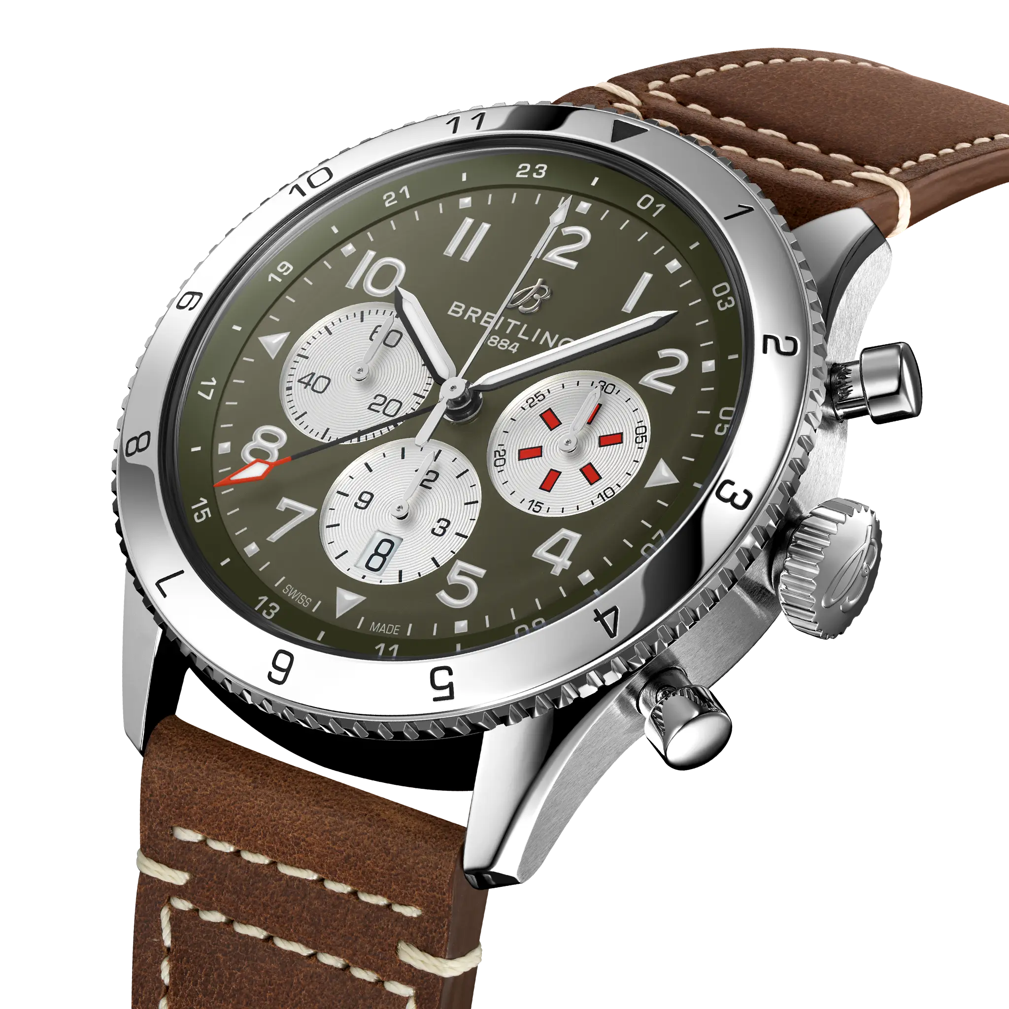 [2026 Mirror Grade]Breitling Aviator Super Avi B04 Curtiss Warhawk 46mm AB04452A1L1X1