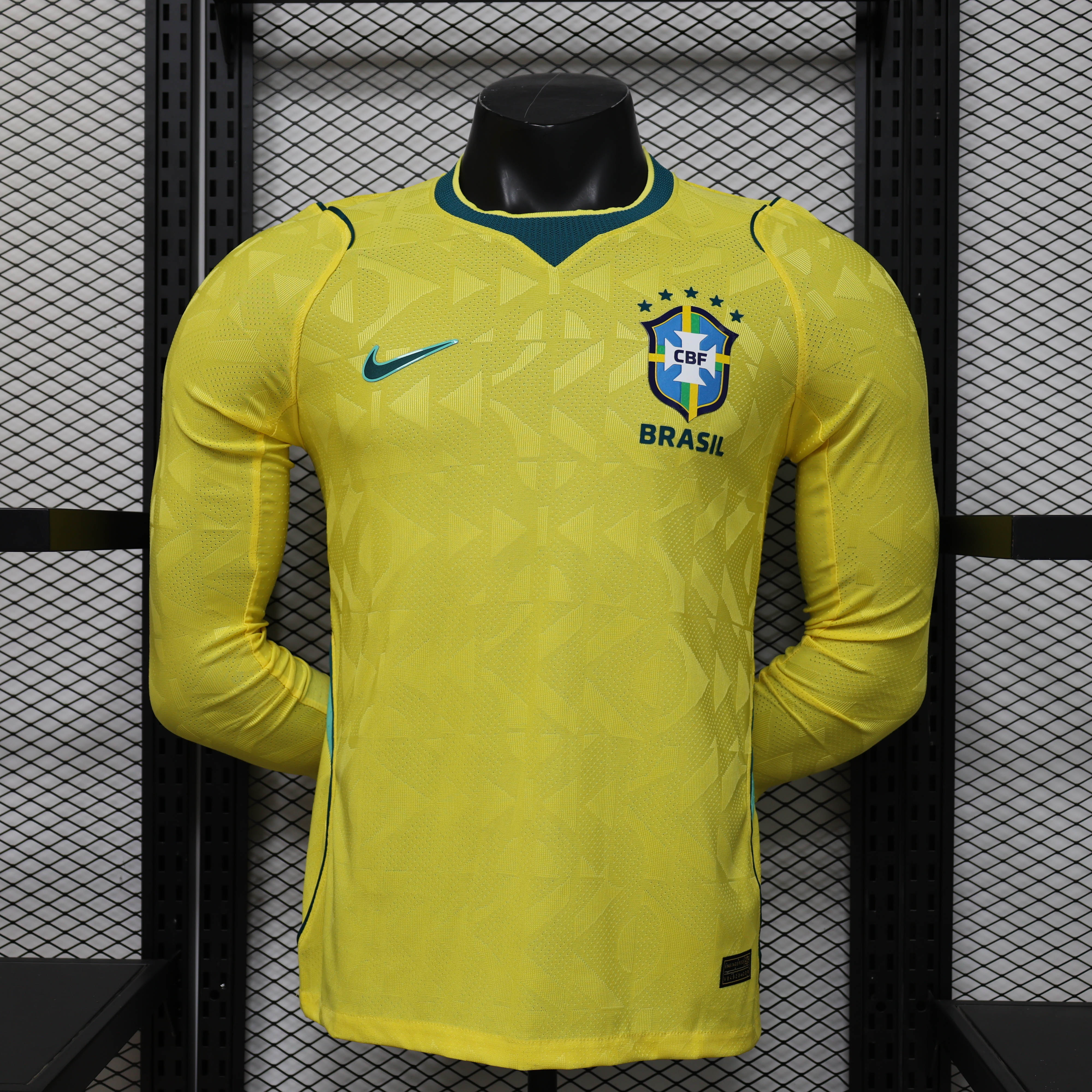 2026 Player Version Long Sleeve Brazil Home Shirt