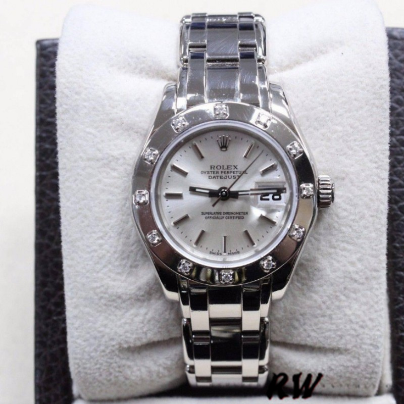 [2026 Mirror Grade]Rolex Pearlmaster 80319 White Dial 29MM Lady Replica Watch