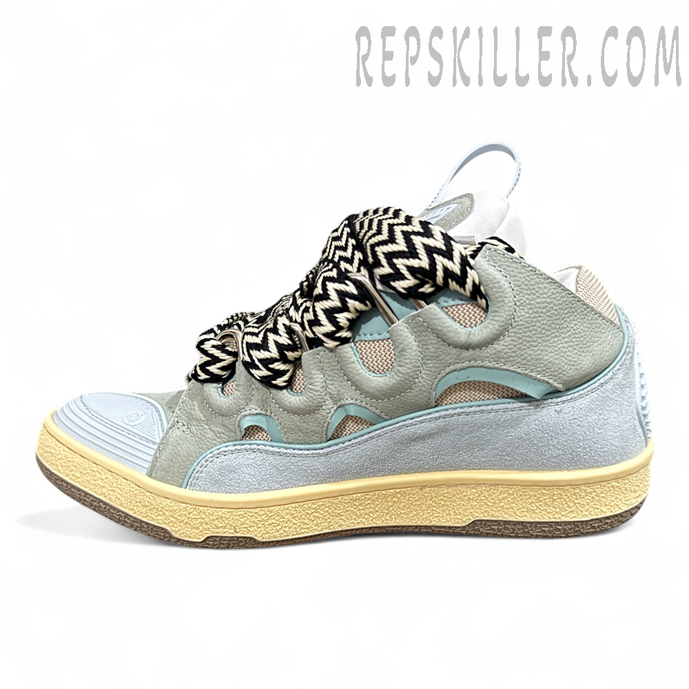 Lanvin Curb Sneakers 'White Green'