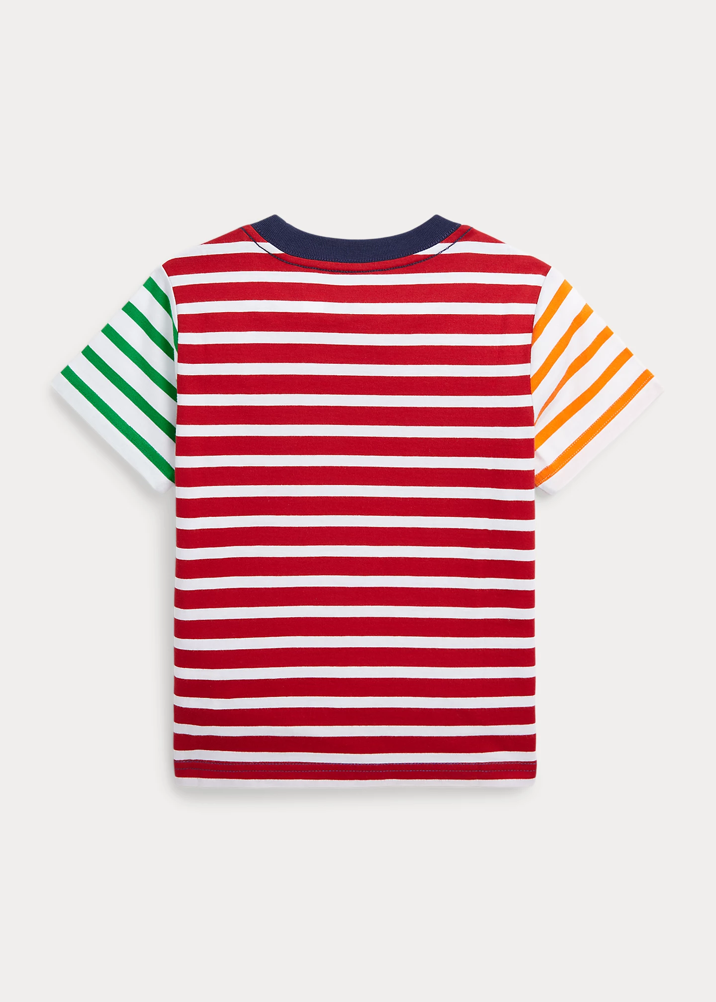 Striped Cotton Jersey Pocket Tee