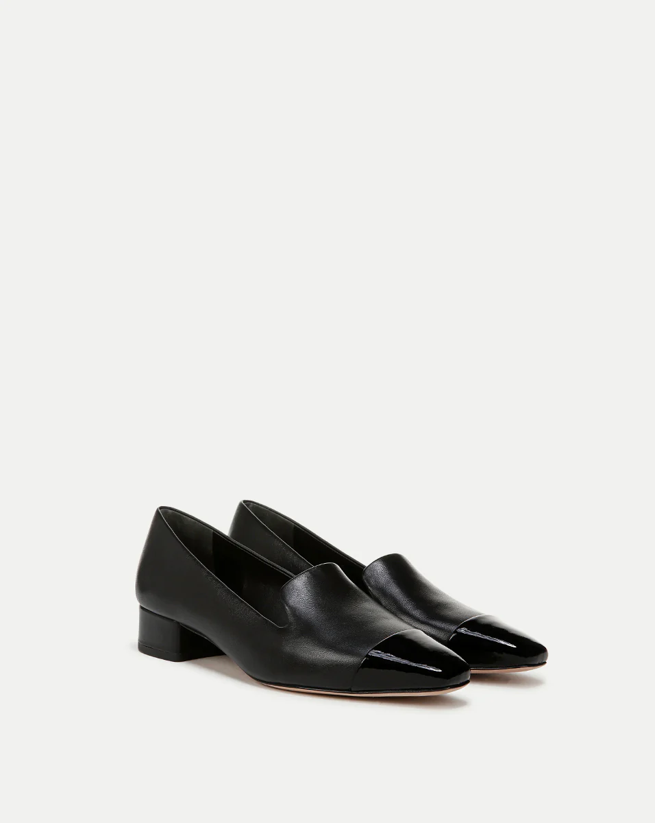 Cecile Leather Cap-Toe Loafer