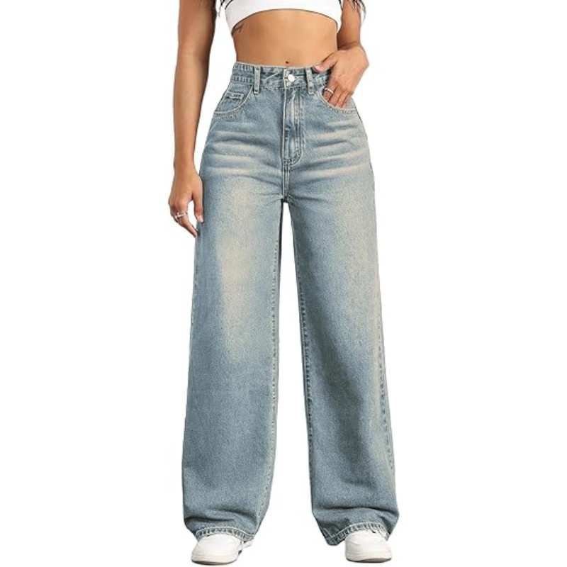 CHICDENLY Straight Leg Jeans for Women