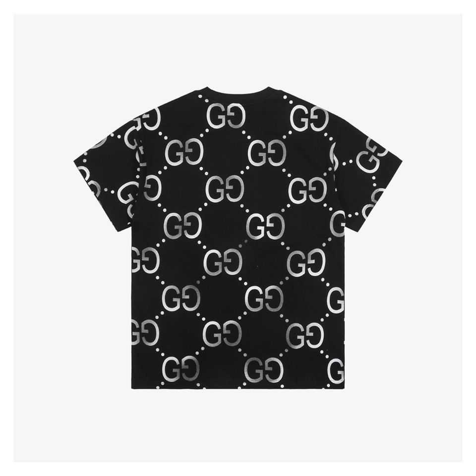 G Gradient Double-G Print Short-Sleeve T-Shirt Black
