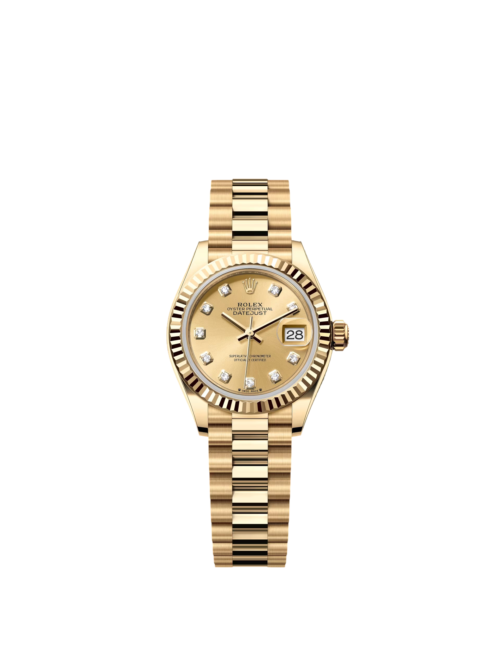 [2026 Mirror Grade]RLX Lady-Datejust 28mm 279178 Champagne Diamonds Dial