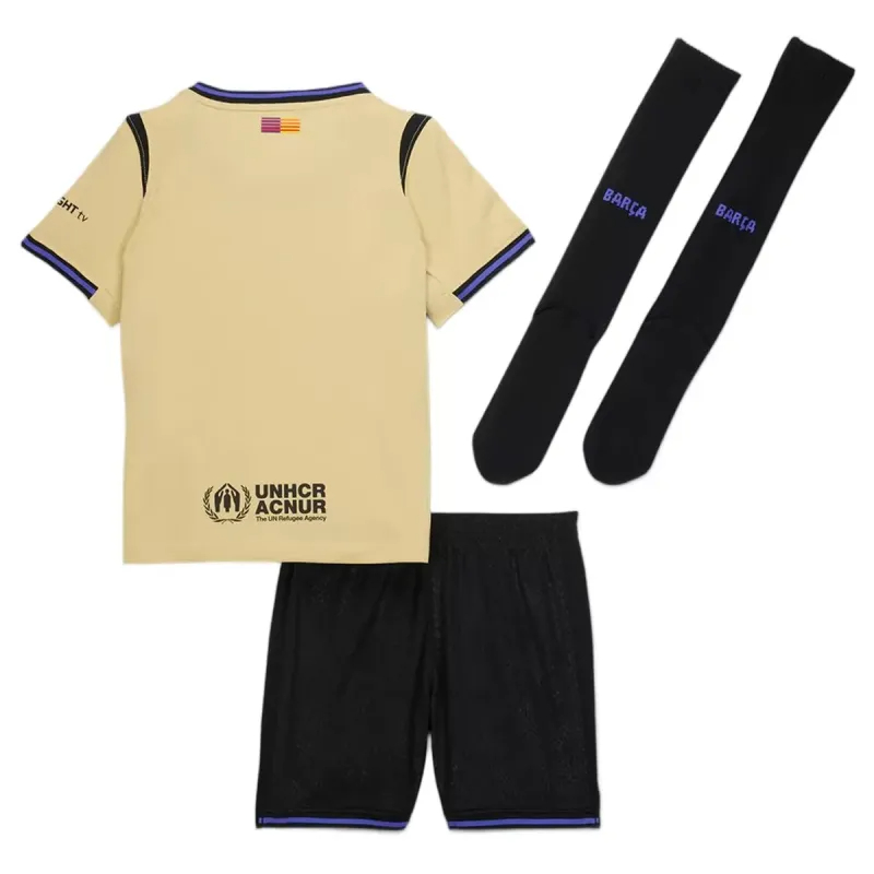 Barcelona Football Jersey Away Kids Full Kit 2025/26
