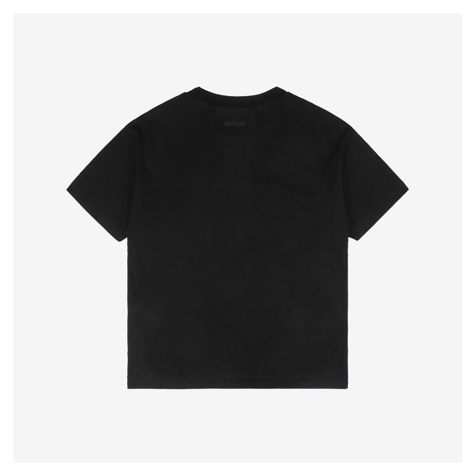 Fear Of God Essentials “SCHOOL” Arc Letter Print T-Shirt (Black/White/Grey)
