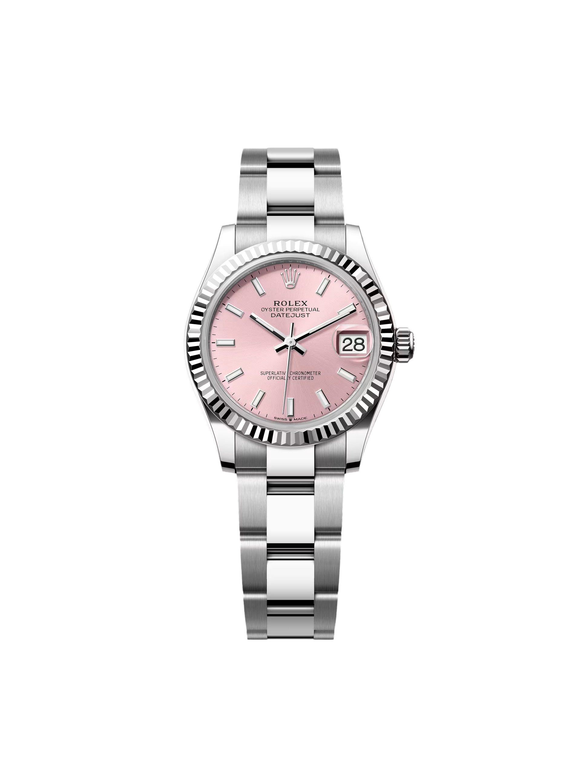 [2026 Mirror Grade]RLX Datejust m278274-0013/0014 Pink Dial 31mm Fluted Bezel Oyster Bracelet