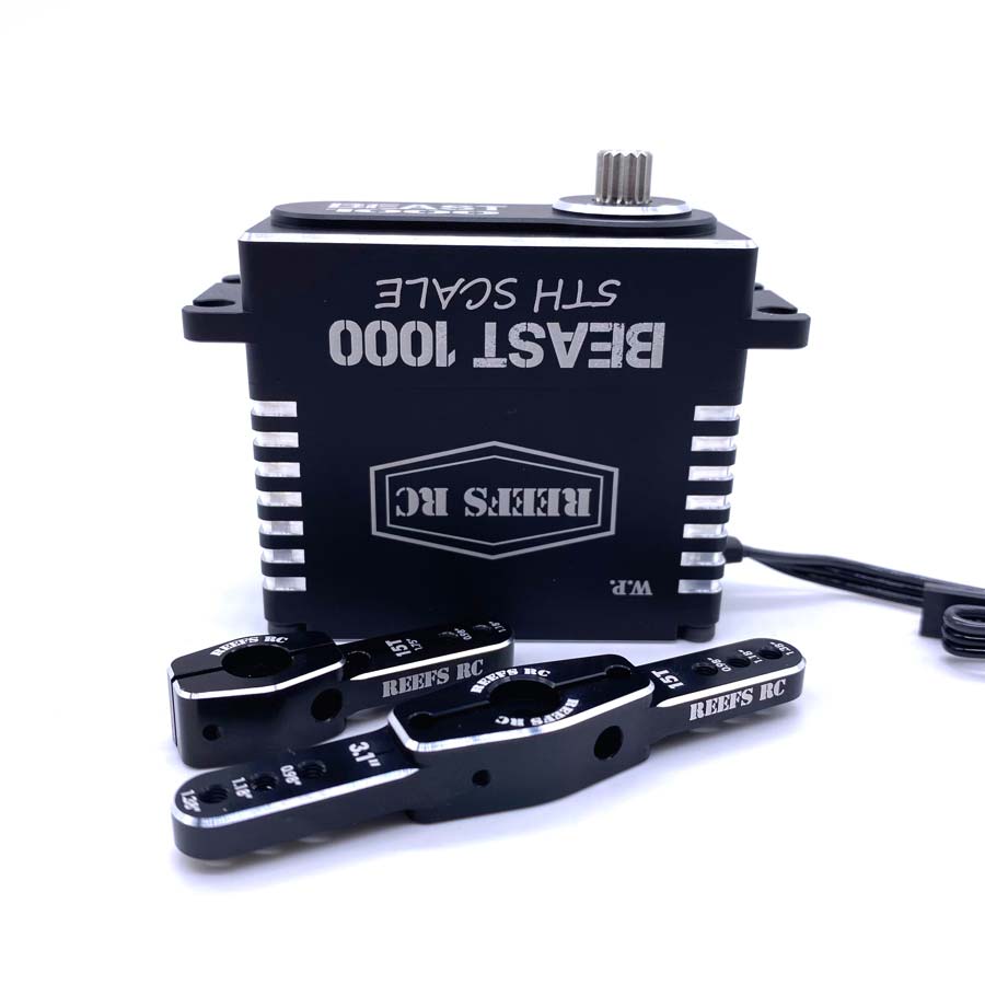 Beast 1000 1/5 Scale Digital Metal Gear Waterproof Servo, Black