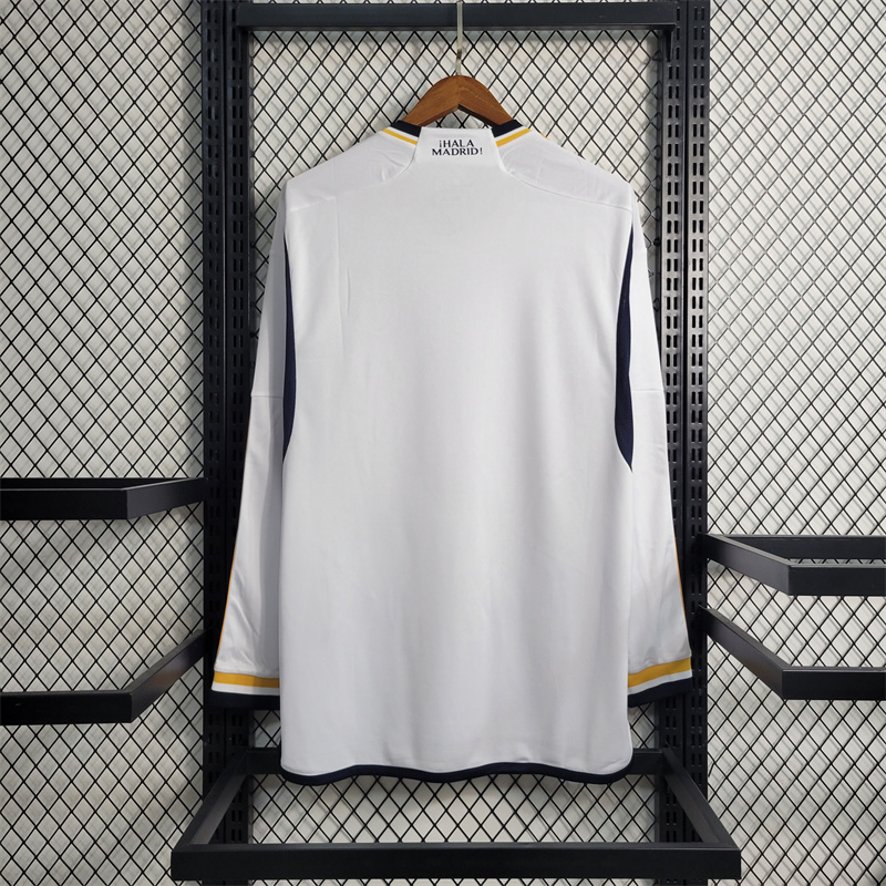 Real Madrid Soccer Jersey Home Long Sleeve Custom Shirt 2023/24