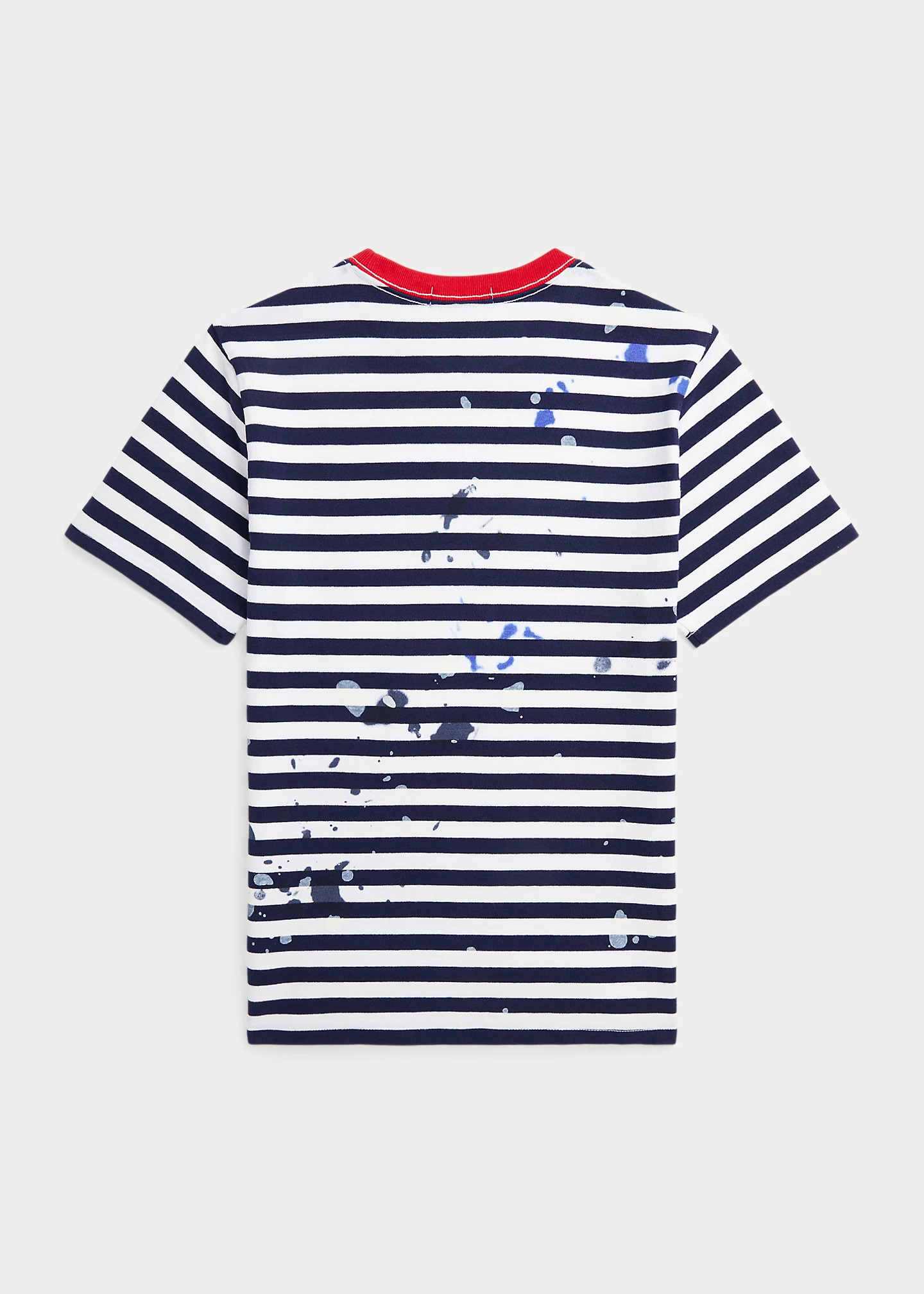 Striped Logo Cotton Jersey Tee