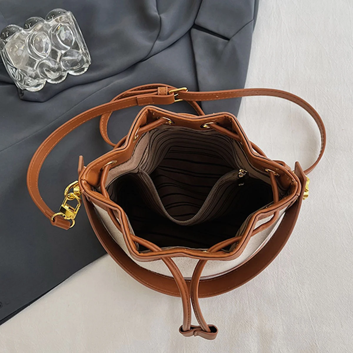 Chloe Canvas Bucket Bag