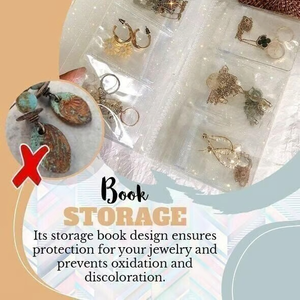 (2026 New Year Pre Sale - SAVE 50% OFF)Transparent Jewellery Storage Book Set-Buy 2 Get 1 Free- $8.5 Each Only Today!