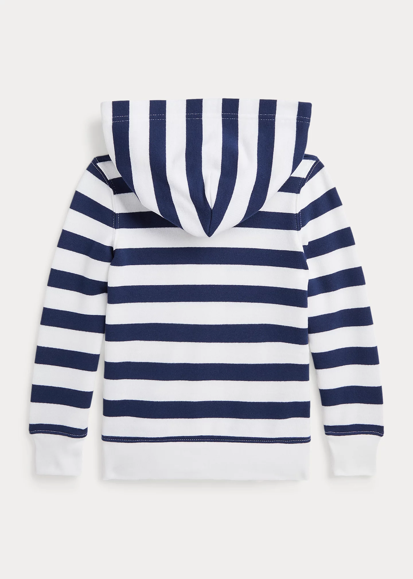 Striped Terry Full-Zip Hoodie