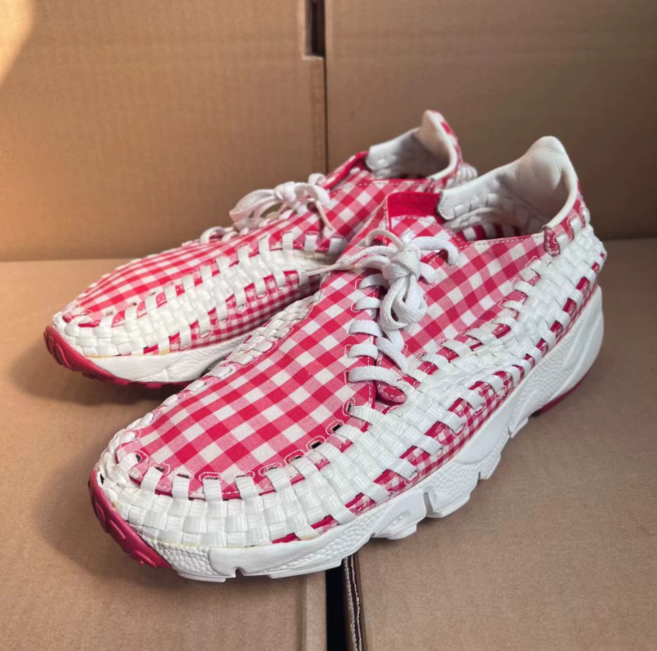 Nike Air Footscape Woven Red Gingham