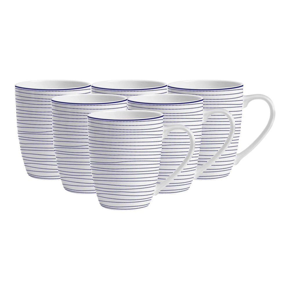 MG HOME Zestaw kubków porcelanowych MG Home Marea, 360 ml, 6 sztuk