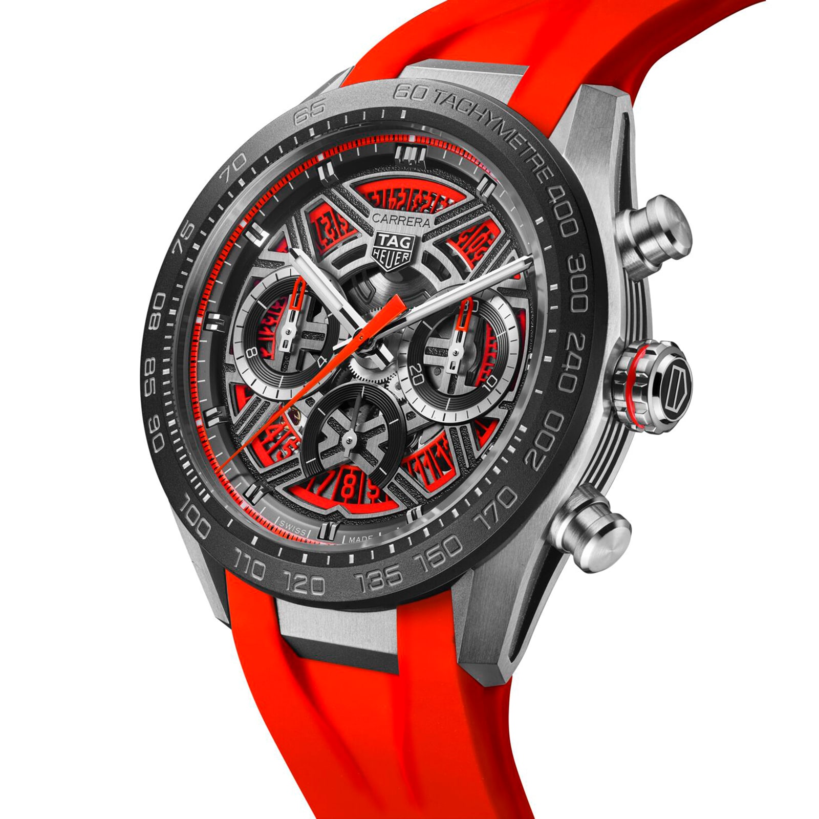 [2026 Mirror Grade]TAG Heuer Carrera Chronograph Extreme Sport 44mm Mens Watch Red CBU2082.FT6275