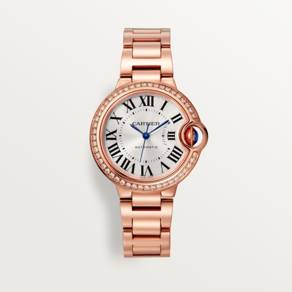 [2026 Mirror Grade]BALLON BLEU Diamond Rose Gold 33mm
