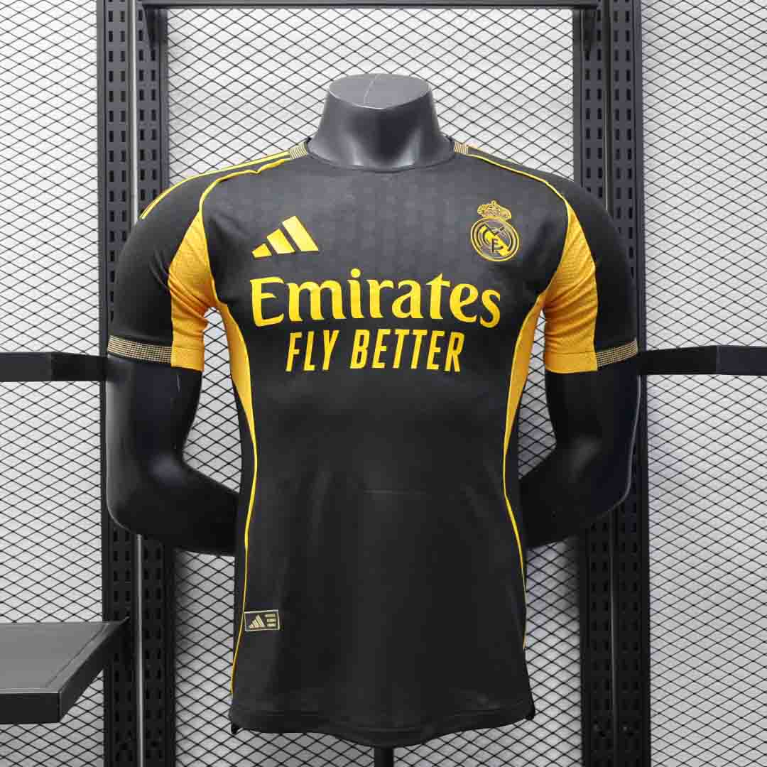 Real Madrid Authentic Soccer Jersey Golden Special Edition Shirt 2025/26