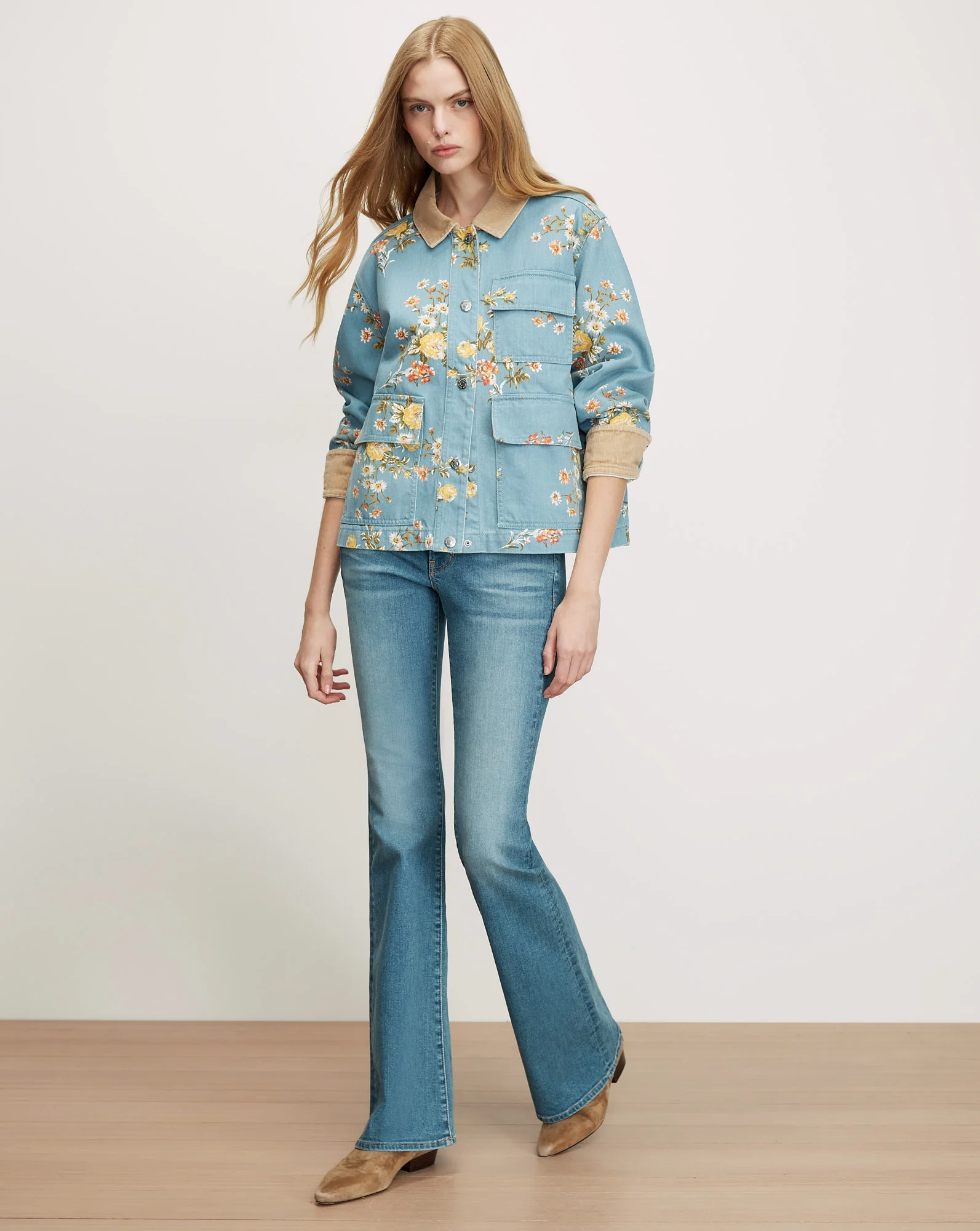 Leighton Floral Denim Jacket