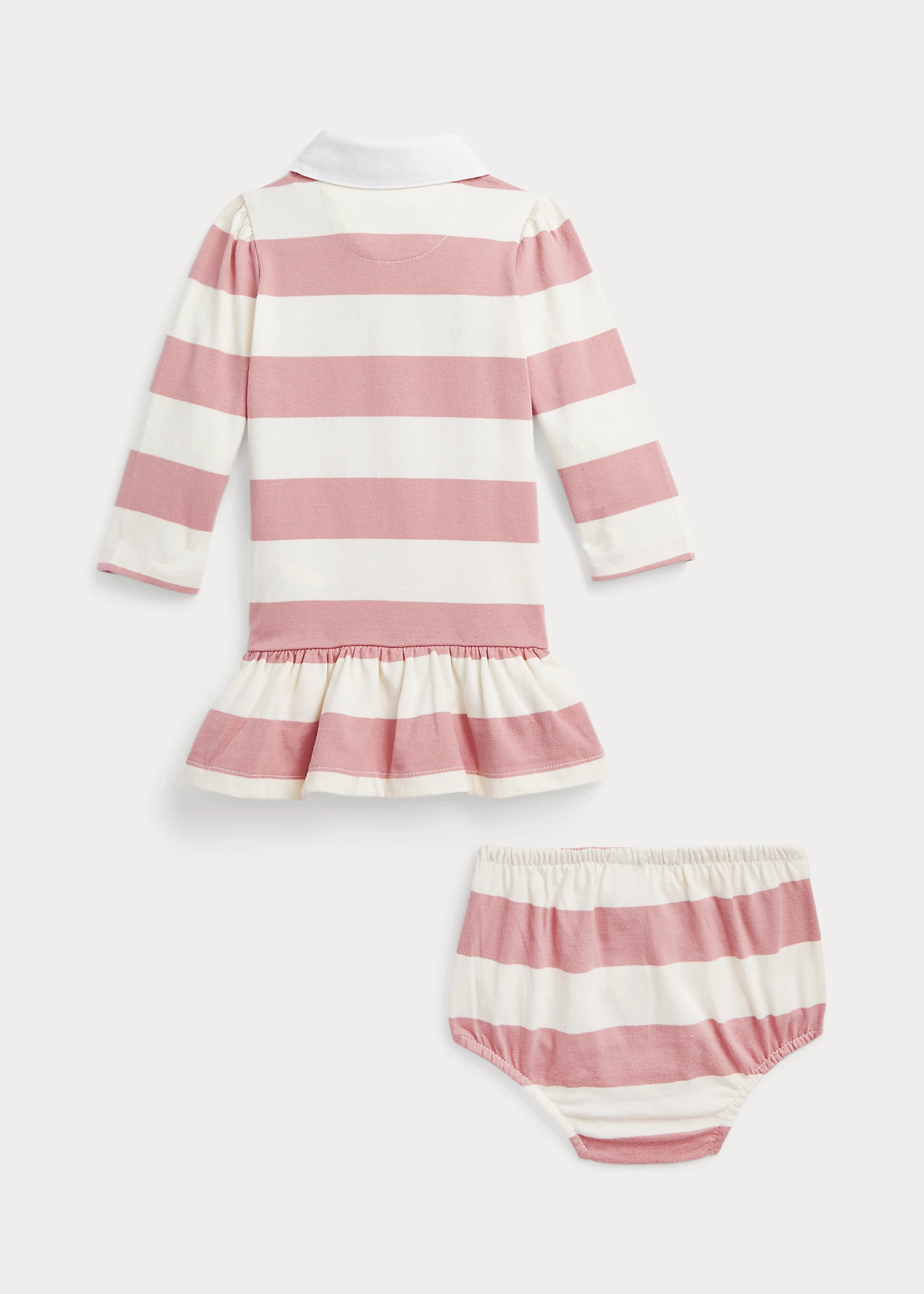 Striped Cotton Rugby Dress & Bloomer