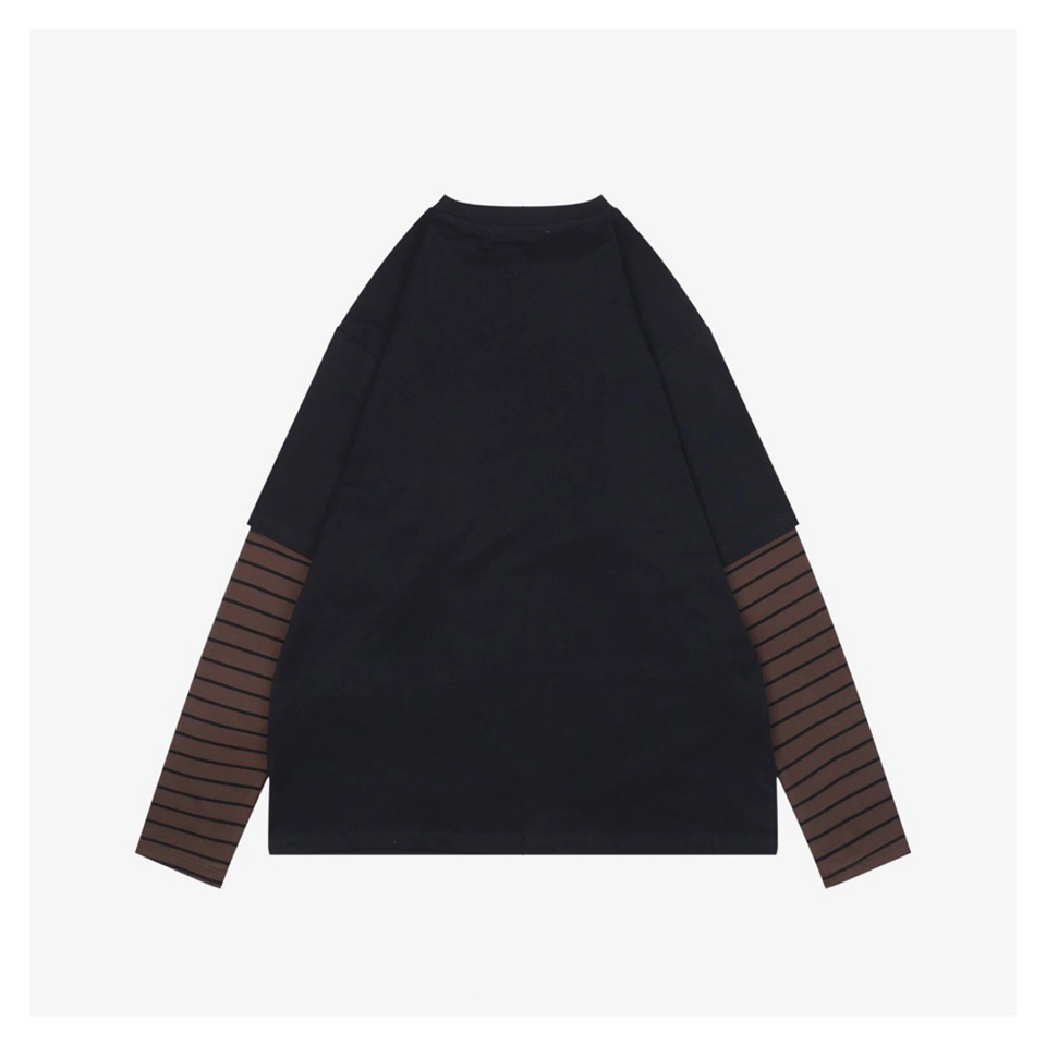 MM Striped Panel Cotton Polo Shirt