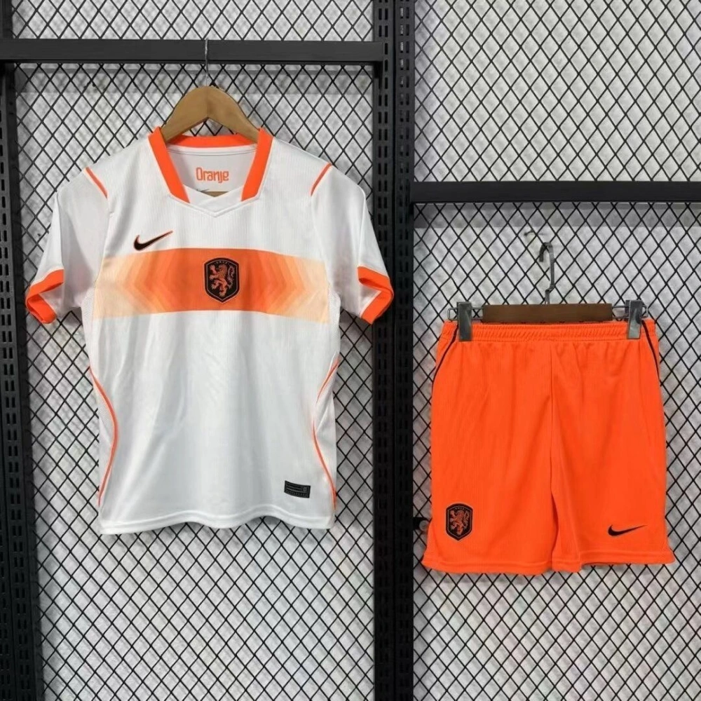 Netherlands Football Jersey Away Kids Kit Jersey+Shorts World Cup 2026