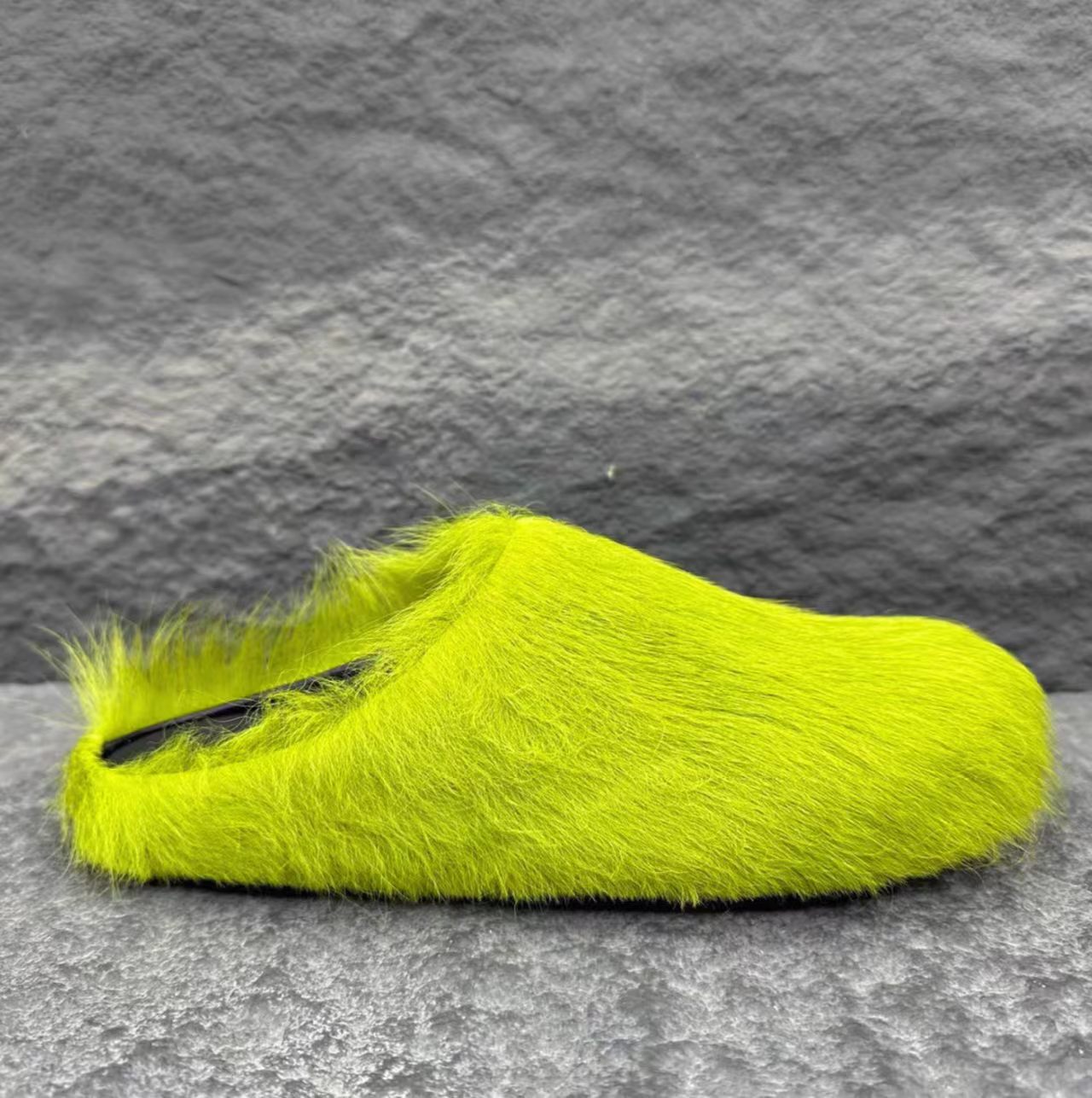 Marni Fussbett Sabot Calf-Hair Mules