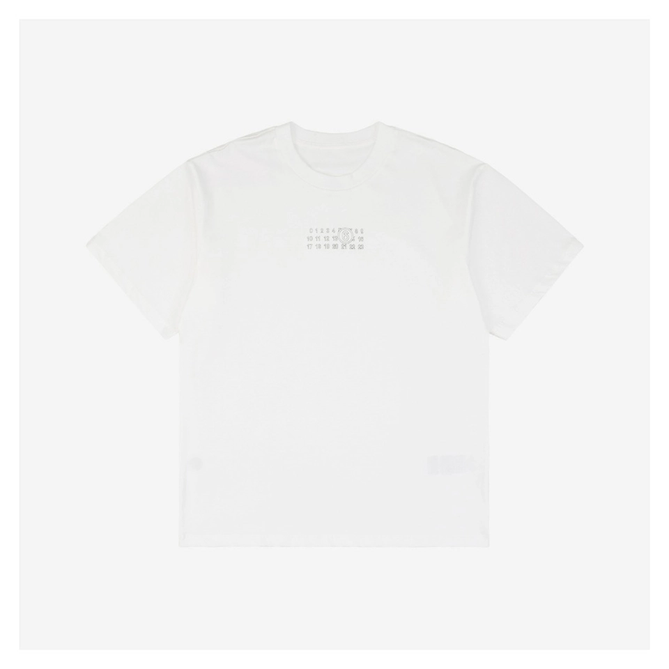 Maison Margiela Numeric Logo 6 Chest T-Shirt (Black/White)