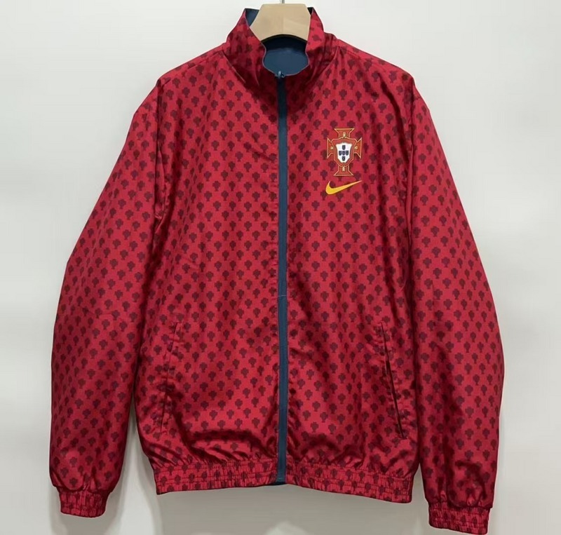 Portugal Reversible Double-Sides Windbreaker Jacket Red&Blue 2025
